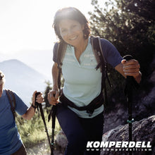 Load image into Gallery viewer, Komperdell Carbon C3 Pro Power Lock Trekking Poles 1-Pair w/Straps & Baskets