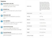 Load image into Gallery viewer, Nalgene Sustain OTF On-The-Fly 24 oz Bottle Clear w/Red Cap 5565-1724