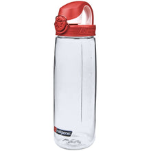 Load image into Gallery viewer, Nalgene Sustain OTF On-The-Fly 24 oz Bottle Clear w/Red Cap 5565-1724