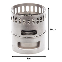 Load image into Gallery viewer, Evernew Titanium Ti Stove & DX Stand Set EBY255 Tri-Fuel Alcohol/Wood/Tablets