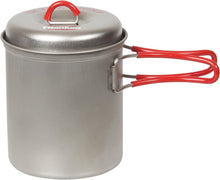 Load image into Gallery viewer, Evernew Titanium Ti UL Ultralight Deep Pot 640ml w/Lid/Insulated Handles ECA616