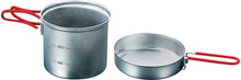 Load image into Gallery viewer, Evernew Titanium Ti UL Ultralight Deep Pot 900ml w/Fry Pan Lid & Handles ECA617