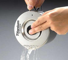 Load image into Gallery viewer, Evernew Titanium Ti Ultralight Pasta Pot 750ml w/Pour Spout/Strainer Lid ECA547