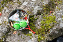 Load image into Gallery viewer, Evernew Titanium Ti UL Pot Set 900ml & 1300ml w/Lids & Insulated Handles ECA536