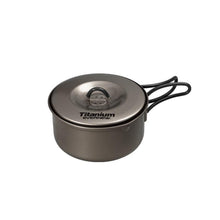 Load image into Gallery viewer, Evernew Ultralight Titanium Ti NS Non-Stick Pot 0.6L w/Lid & Handles ECA421
