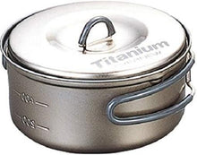 Load image into Gallery viewer, Evernew Ultralight Titanium Ti NS Non-Stick Pot 0.6L w/Lid & Handles ECA421