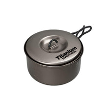 Load image into Gallery viewer, Evernew Ultralight Titanium Ti NS Non-Stick Pot 0.9L w/Lid & Handles ECA422