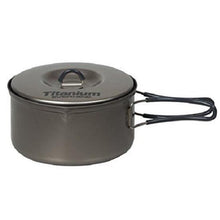 Load image into Gallery viewer, Evernew Ultralight Titanium Ti NS Non-Stick Pot 0.9L w/Lid & Handles ECA422