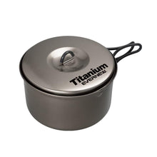 Load image into Gallery viewer, Evernew Ultralight Titanium Ti NS Non-Stick Pot 1.3L w/Lid & Handles ECA423