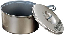 Load image into Gallery viewer, Evernew Ultralight Titanium Ti NS Non-Stick Pot 1.3L w/Lid & Handles ECA423