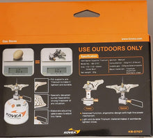 Load image into Gallery viewer, Kovea Supalite Titanium Ultralight Gas Canister Backpacking Stove