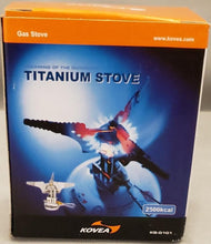 Load image into Gallery viewer, Kovea Titanium Ultralight Piezo Ignition Tiny Gas Canister Backpacking Stove
