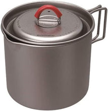 Load image into Gallery viewer, Evernew Titanium Ti Ultralight Mug Pot 500 550ml w/Pour Spout/Lid/Handles ECA537