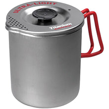 Load image into Gallery viewer, Evernew Titanium Ti Ultralight Pasta Pot 750ml w/Pour Spout/Strainer Lid ECA547