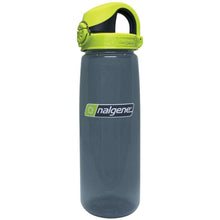 Load image into Gallery viewer, Nalgene Sustain OTF On-The-Fly 24 oz Bottle Charcoal w/Lime Green Cap