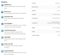Load image into Gallery viewer, Nalgene Narrow Mouth Sustain 16 oz Bottle Gray w/Black Cap