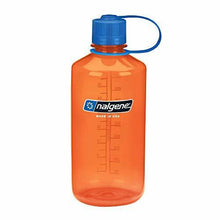 Load image into Gallery viewer, Nalgene Narrow Mouth Sustain 32 oz Bottle Orange w/Blue Cap