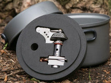 Load image into Gallery viewer, Kovea Solo Lite Hard Anodized Pot/Supalite Stove Set w/Fry Pan, Folding Handles