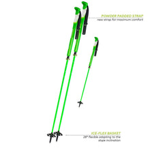 Load image into Gallery viewer, Komperdell Fatso Carbon Team Vario P-Lock Trekking Poles 1-Pair w/Straps/Baskets