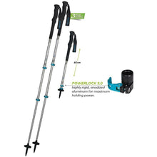 Load image into Gallery viewer, Komperdell Explorer Contour Power-Lock Trekking Poles 1-Pair w/Straps & Baskets