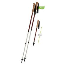 Load image into Gallery viewer, Komperdell Highlander Cork Telescopic Trekking Poles 1-Pair w/Straps & Baskets