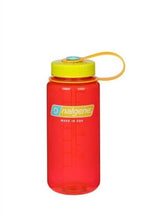 Load image into Gallery viewer, Nalgene Wide Mouth 16oz Loop Top Water Bottle Pomegranate w/Yel. Lid BPA Free