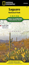 Load image into Gallery viewer, National Geographic Trails Illustrated Arizona Saguaro National Park Map TI00000237