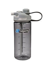 Load image into Gallery viewer, Nalgene Multidrink 20oz Gray Bottle w/Gray Cap BPA-Free Wide/Narrow/Straw Lid