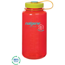 Load image into Gallery viewer, Nalgene Wide Mouth 32 oz Sustain Bottle Pomegranate 2020-0732