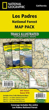 Load image into Gallery viewer, National Geographic Trails Illustrated CA Los Padres Nat Forest Map Pack Bundle