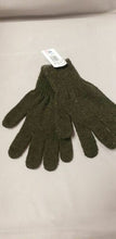 Load image into Gallery viewer, Newberry Knitting Wool/Nylon Blend Liner Gloves Pair Size S Forest Green Glove