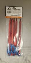 Load image into Gallery viewer, Liberty Mountain Red Anodized Aluminum 9" Y Tent Pegs / Stakes 6-Pack