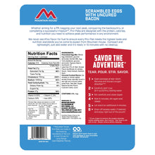 Load image into Gallery viewer, Mountain House Scrambled Eggs w/Bacon Pro-Pak