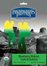 Load image into Gallery viewer, Backpacker's Pantry Organic Blueberry Walnut Oats Quinoa 1-Srv Freeze Dried Food