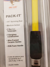 Load image into Gallery viewer, Eagle Claw Pack-It 5' 6" Telescopic Spinning Rod PK555SP-5'6