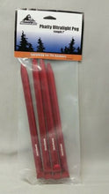 Load image into Gallery viewer, Liberty Mountain Phatty Ultralight Peg Red Stakes 6-Pack for Tents Tarps