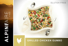 Load image into Gallery viewer, AlpineAire Grilled Chicken Gumbo Gluten-Free Freeze Dried Camp Food Pouch 60310
