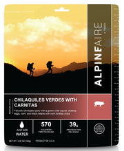 Load image into Gallery viewer, AlpineAire Chilaquiles Verdes w/Carnitas Freeze Dried Camping Food Pouch 60620