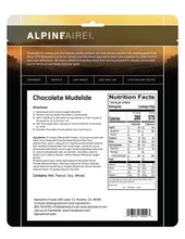 Load image into Gallery viewer, AlpineAire Chocolate Mudslide w/Toffee Peanuts Camping Food Pouch 60909