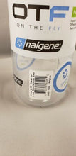 Load image into Gallery viewer, Nalgene On The Fly 24oz Water Bottle Clear w/Fire Red OTF Cap - BPA Free