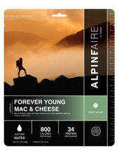 Load image into Gallery viewer, AlpineAire Forever Young Mac & Cheese Freeze Dried Camping Food Pouch 60102