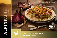 Load image into Gallery viewer, AlpineAire Grilled Chicken Jambalaya Freeze Dried Camping Food Pouch 60315