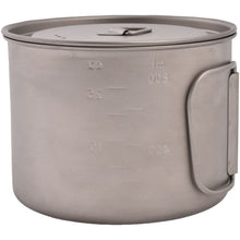 Load image into Gallery viewer, Olicamp Space Saver Ultralight Titanium 900ml Pot w/Folding Handles, Lid, & Bag