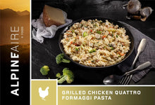 Load image into Gallery viewer, AlpineAire Grilled Chicken Quattro Formaggi Pasta Freeze Dried Food Pouch 60340