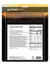 Load image into Gallery viewer, AlpineAire American Style Hearty Beef Stew Freeze Dried Camping Food Pouch 60400