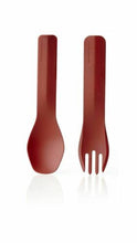 Load image into Gallery viewer, Humangear GoBites Duo Spoon/Fork Combo Utensil Red - Sturdy BPA-Free Nylon