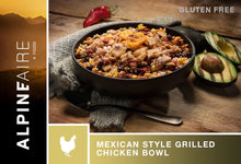 Load image into Gallery viewer, AlpineAire Mexican-Style Grilled Chicken Bowl Freeze Dried Camping Food 60335