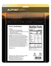 Load image into Gallery viewer, AlpineAire Spicy Pork Jambalaya w/Rice Freeze Dried Camping Food Pouch 60600