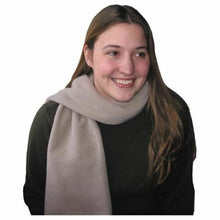 Load image into Gallery viewer, Equinox Collared Lemming 11.5" x 60" Fleece Scarf Stone Taupe MFG903