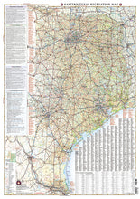 Load image into Gallery viewer, National Geographic Benchmark Maps Eastern Texas TX Road & Recreation Map BE0BENETRM